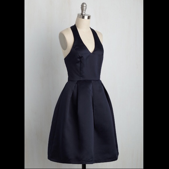 NWOT satin halter dress - Picture 2 of 4